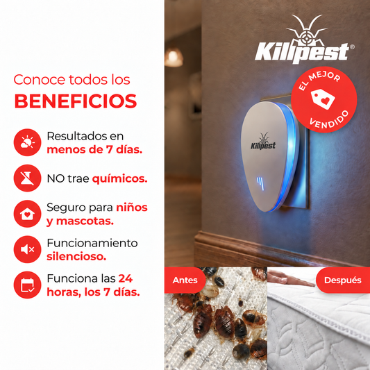 KillPest Dile adiós a las chinches de cama | Protección duradera y segura