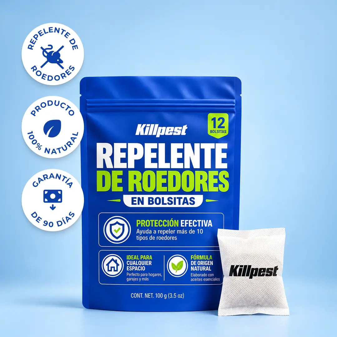 KillPest | Sobres Repelentes de Ratones con Menta y Canela