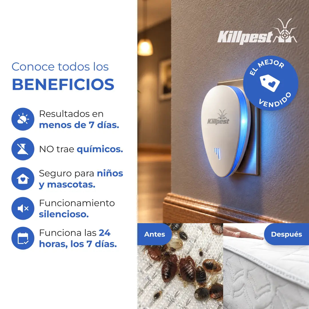 KillPest Dile adiós a las chinches | Protección duradera y segura